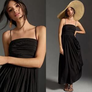 Anthropologie Lorelei Ruched Bodice Midi Dress